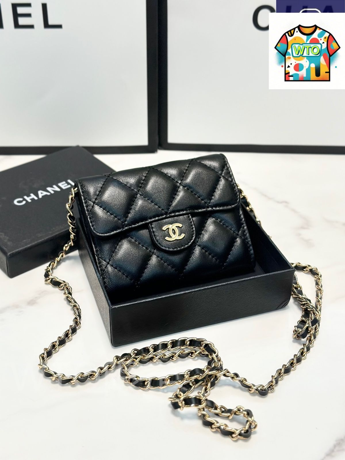 WTO通販 Chanel シャネル レザー小財布 スタイリッシュで上品なデザイン-WTO輸入-FEY 87