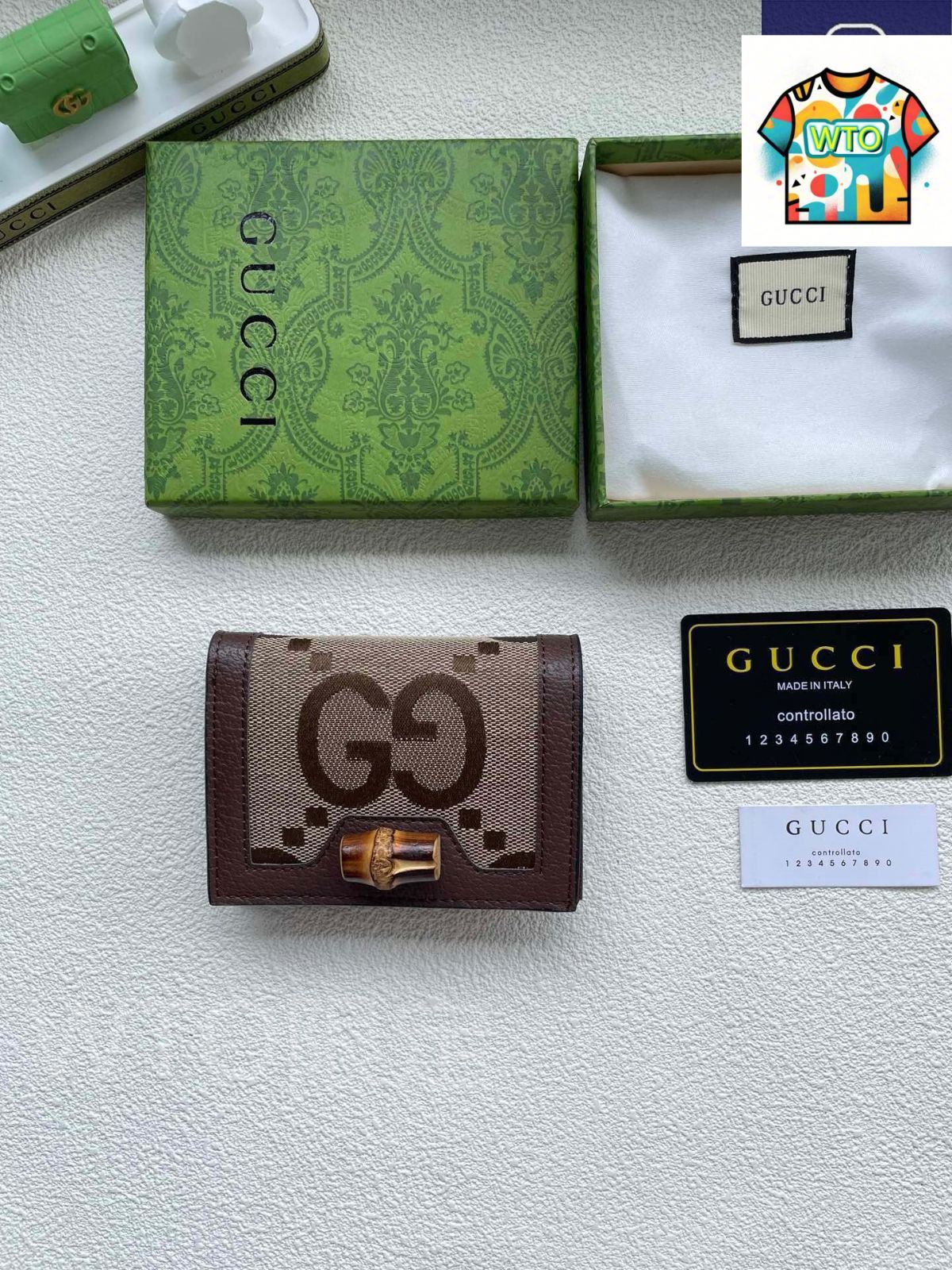 今日 Gucci グッチ ディアナ竹節全ジッパー財布 竹節 と双G柄を融合 上品なデザイン-WTO輸入2