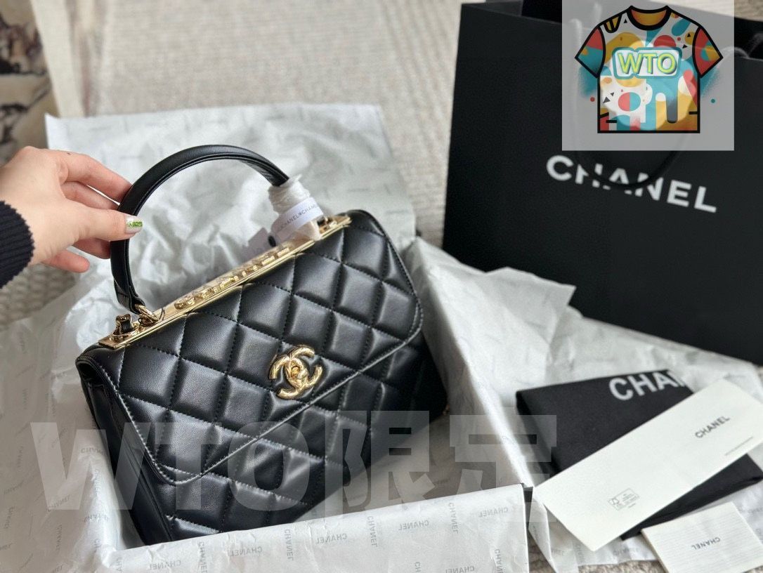 今日 Chanel トレンディ CC ブラックヴィンテージバッグ 在庫 価格 -WT0輸入