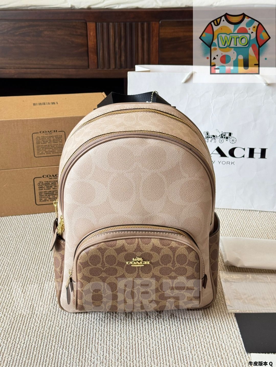 今日 Coach コート ミッドル バックパック -WT0輸入