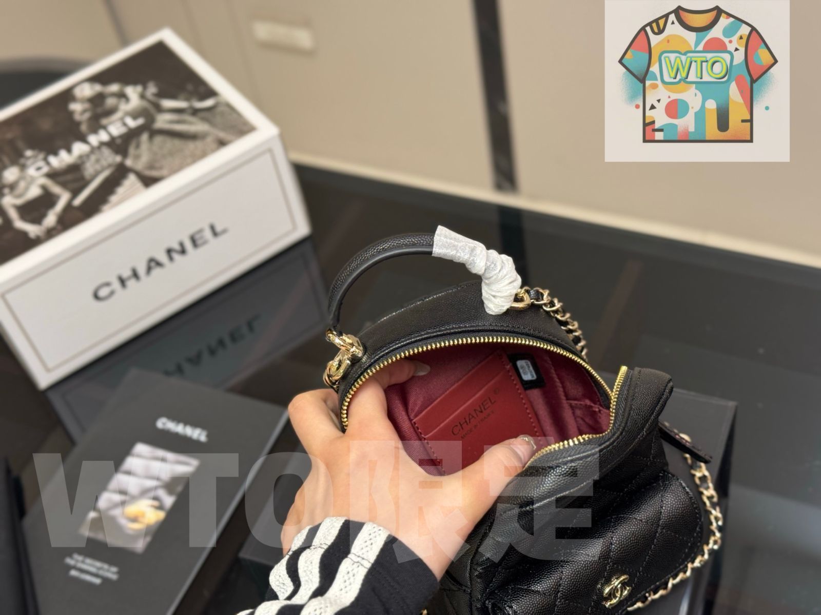 プレゼント付き 今日 Chanel 24c ミニバックパック ブラック レザー サイズ 13×18cm 今の在庫は 価格 -WT0輸入