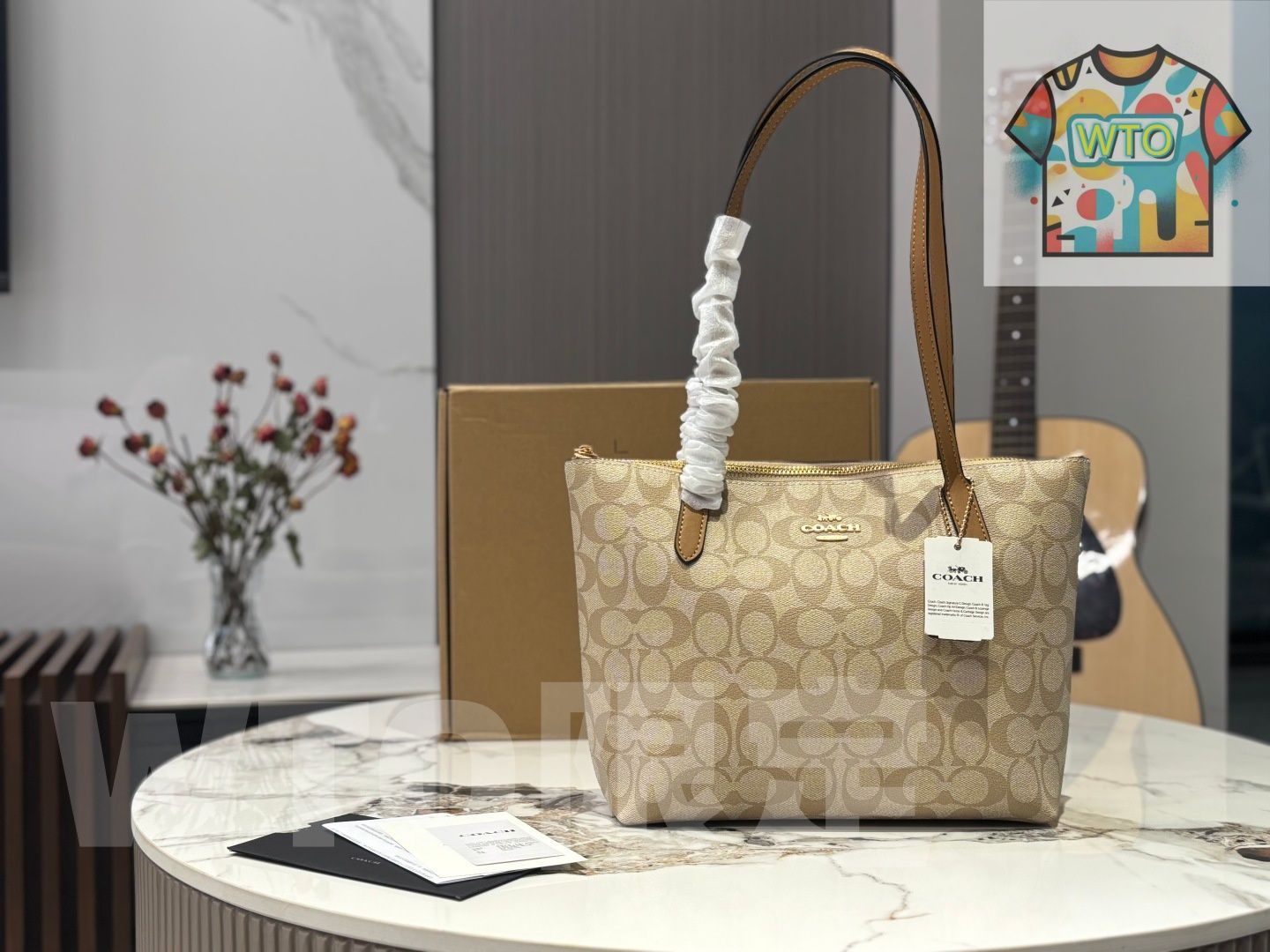 今日 COACH Zip Tote コーチ ジップ トート ショッピングバッグ～高品質で バッグ～ WTO輸入1