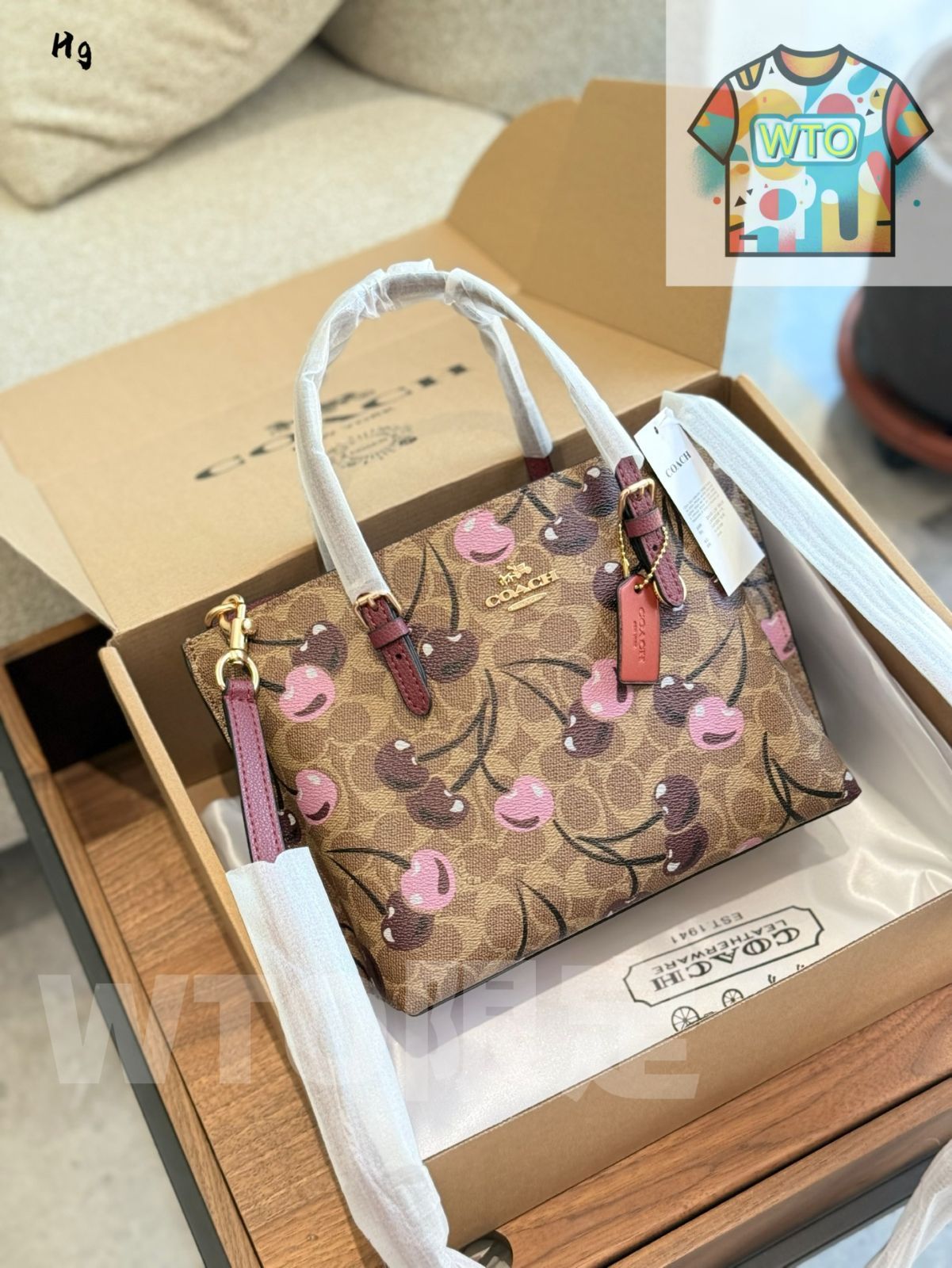 今日 チェリー Coach Mollie 25 トートバッグ 入荷 在庫 価格 -WT0輸入