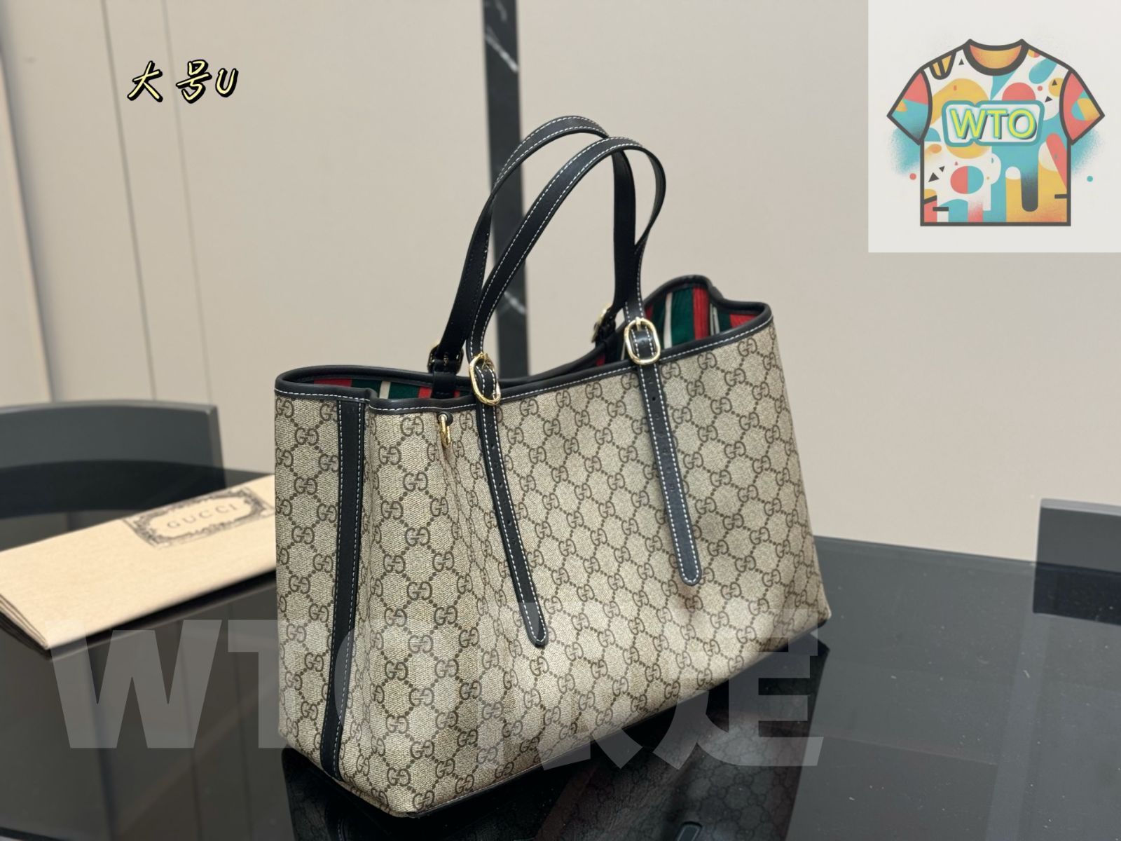 登場 Gucci GG Tote バッグ 39.25cm ハンドル - ショルダーバッグ-WT0輸入