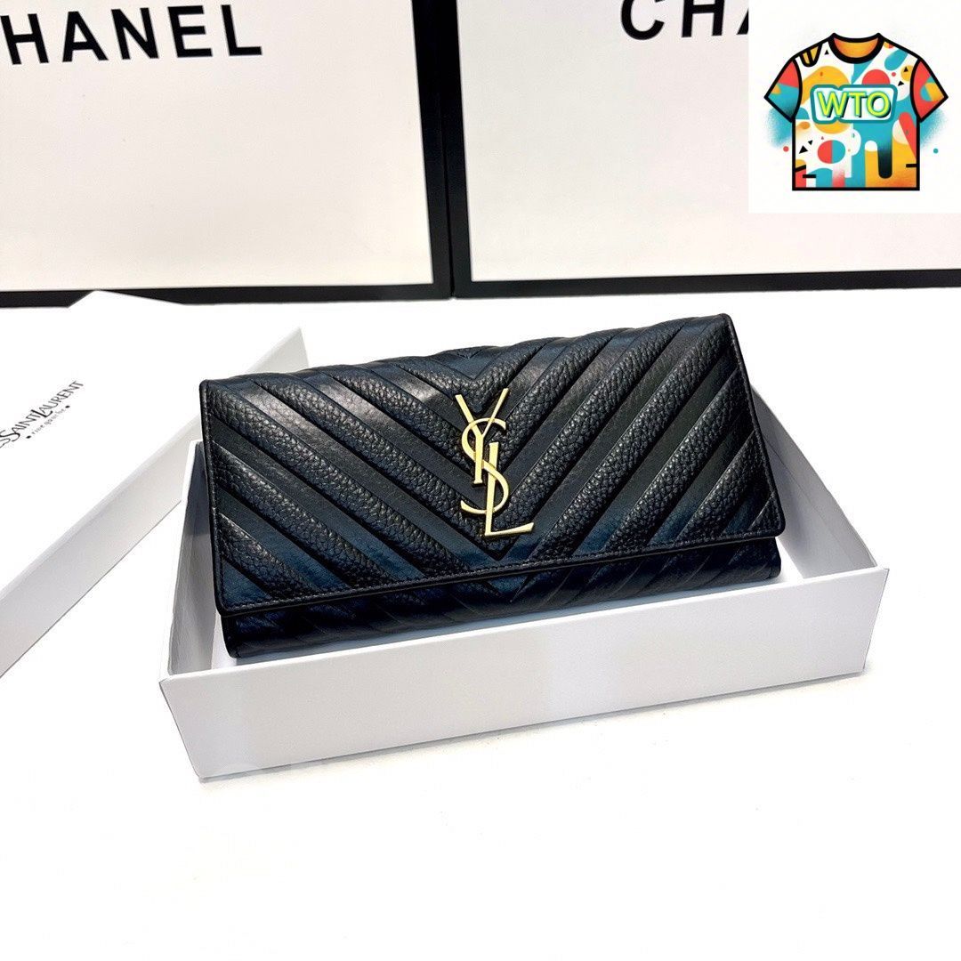 今日 Yves Saint Laurent イヴサンローラン ブラックとピンク 輸入小牛皮上質感触 女性必携時尚アイテム-WTO輸入2