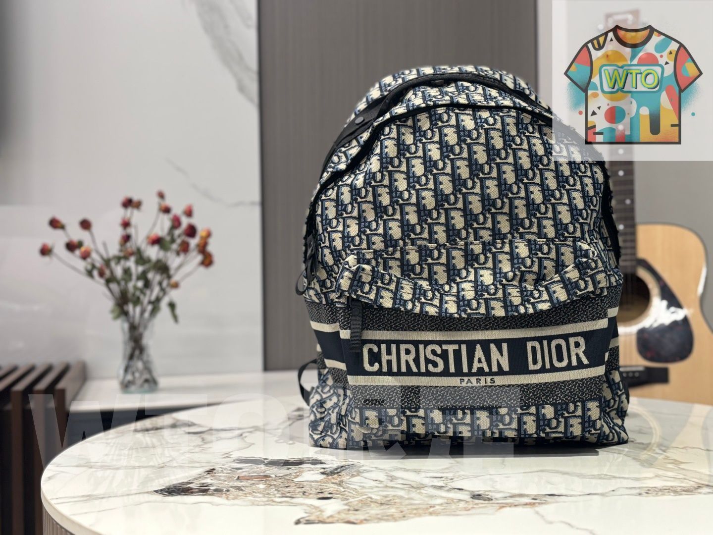 今日 Dior Oblique 老花款双肩包 ディオール オブリーク 古着柄ナップザック～快適で可愛らしく 旅行に最適なデザイン～ WTO輸入2