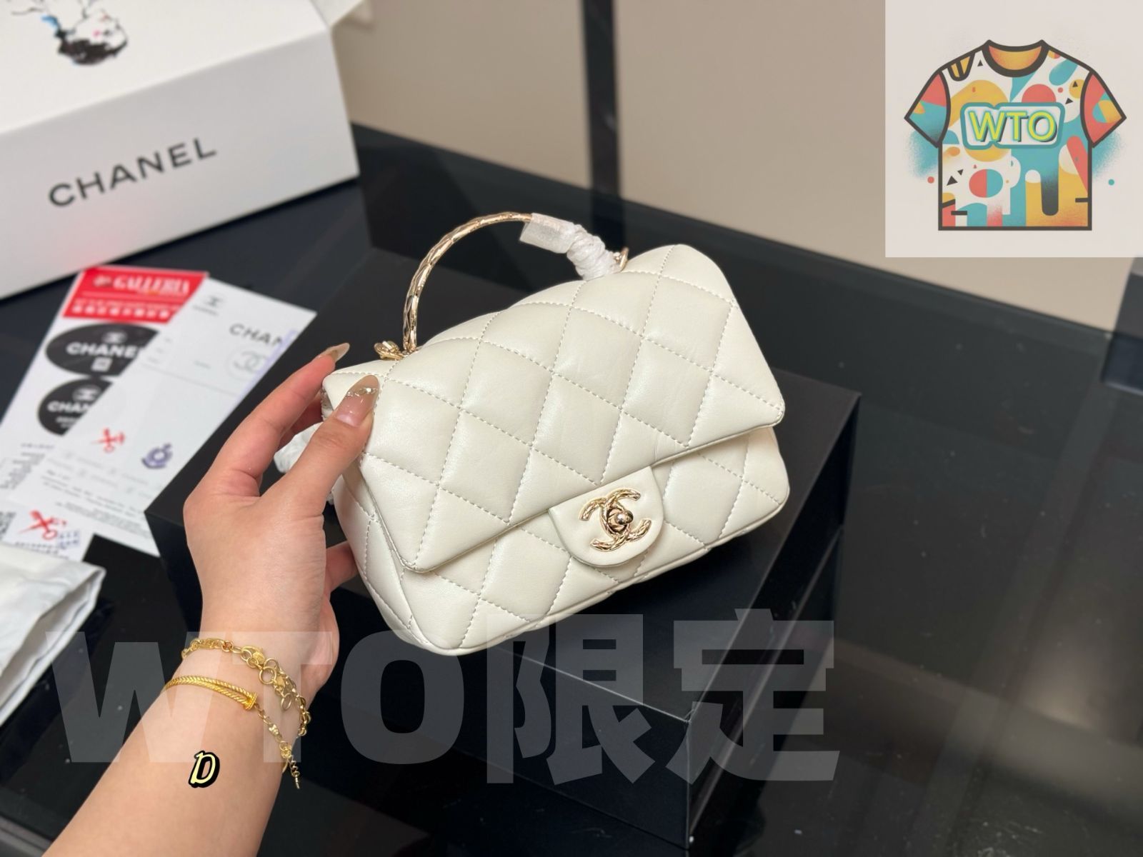 WTO通販 Chanel 25P ブラックゴールド ハンドルバッグ 在庫 価格です -WTO輸入-ICT94