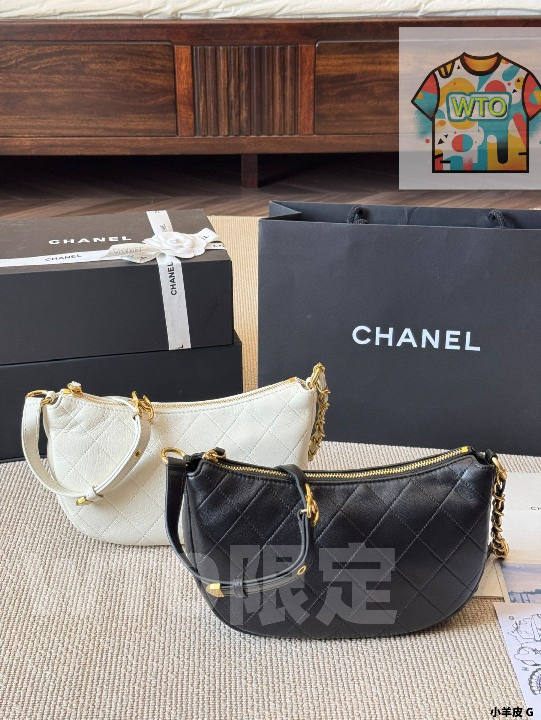 今日 Vintage Chanel Armpit Bag ヴィンテージ シャネル アンダーアームバッグのんびりカジュアル 大人の落ち着いた雰囲気～ WTO輸入1