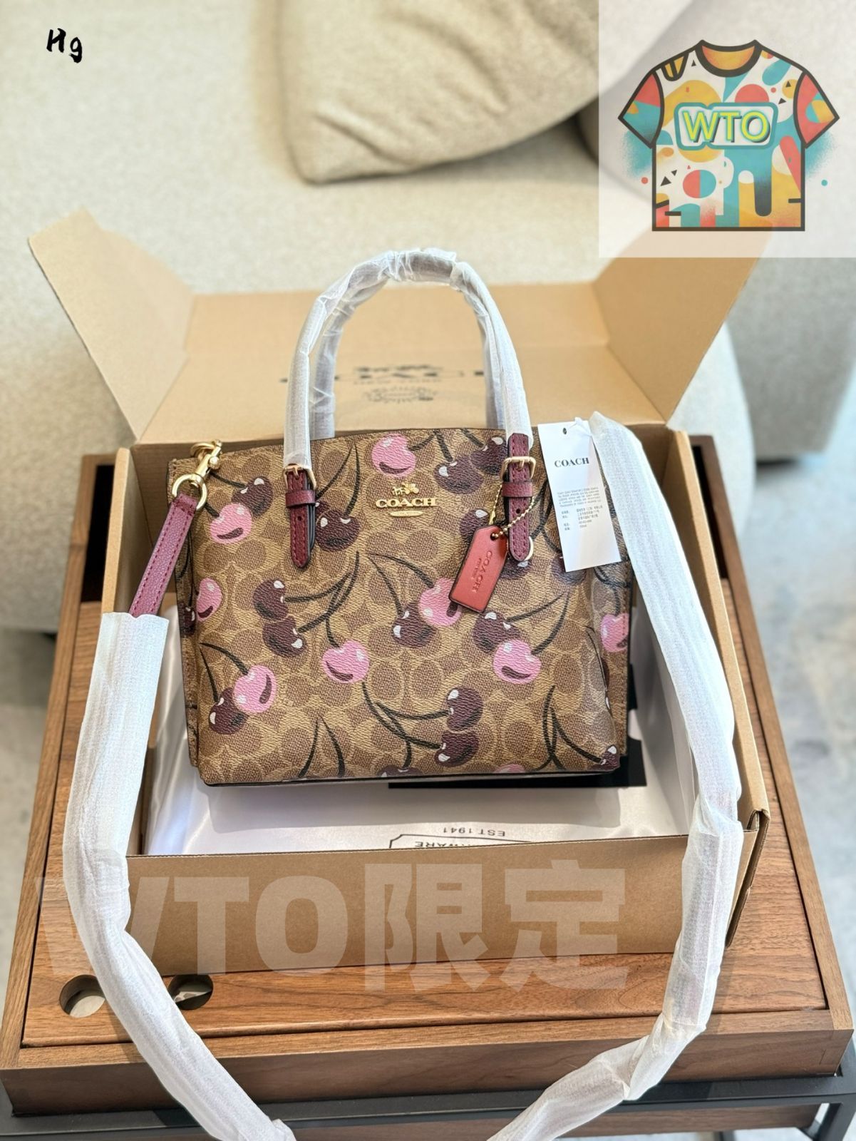 今日 チェリー Coach Mollie 25 トートバッグ 入荷 在庫 価格 -WT0輸入