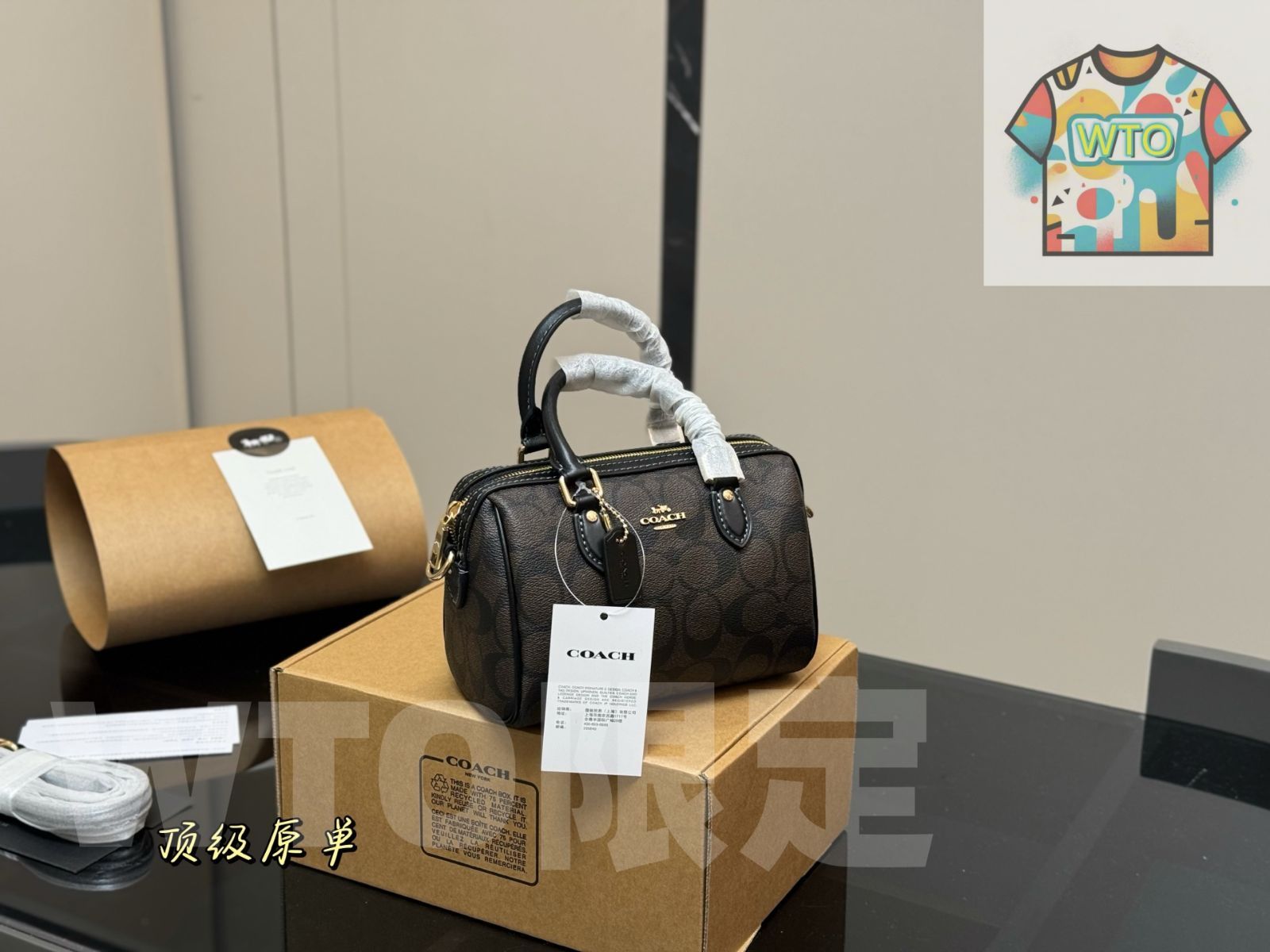 WTO通販 COACH ミニピローバッグ 今在庫 価格 サイズ 18×12cm-WTO輸入-RJK74