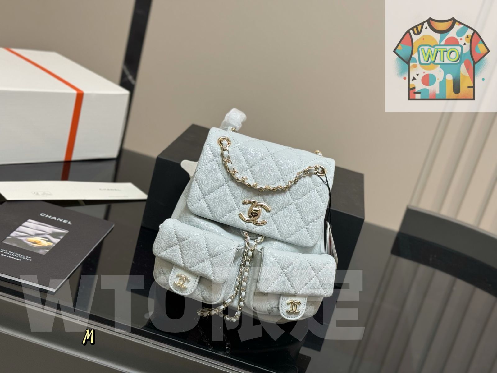 WTO通販 CHANEL Duma バックパック 23P ブラック - ゴールド 小青蛙柄 今在庫 価格-WTO輸入-JUQ05