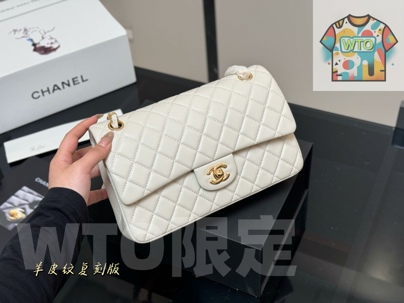 WTO通販 CHANEL CF トップグレード 羊皮紋 今在庫 価格-WTO輸入-EVW31
