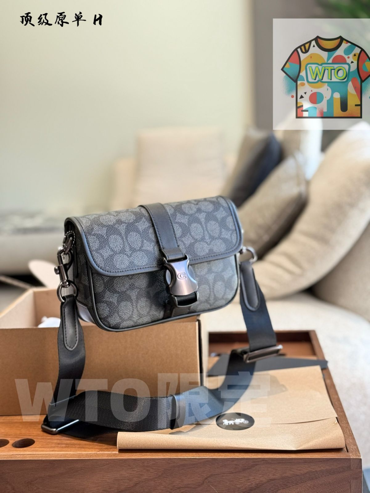 今日 Coach Men s Mini Messenger Bag クーチ メンズ ミニ メッセンジャー バッグ クール × デザイン 在庫 価格-WTO輸入2