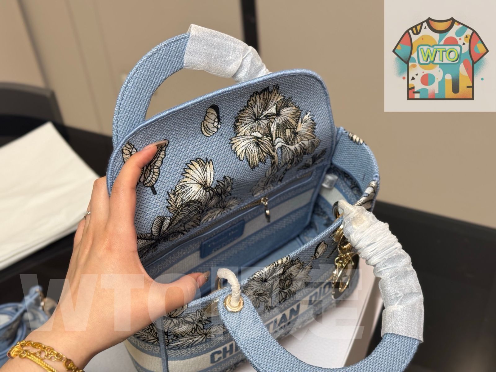 刺繍 デイヴィッドバッグ