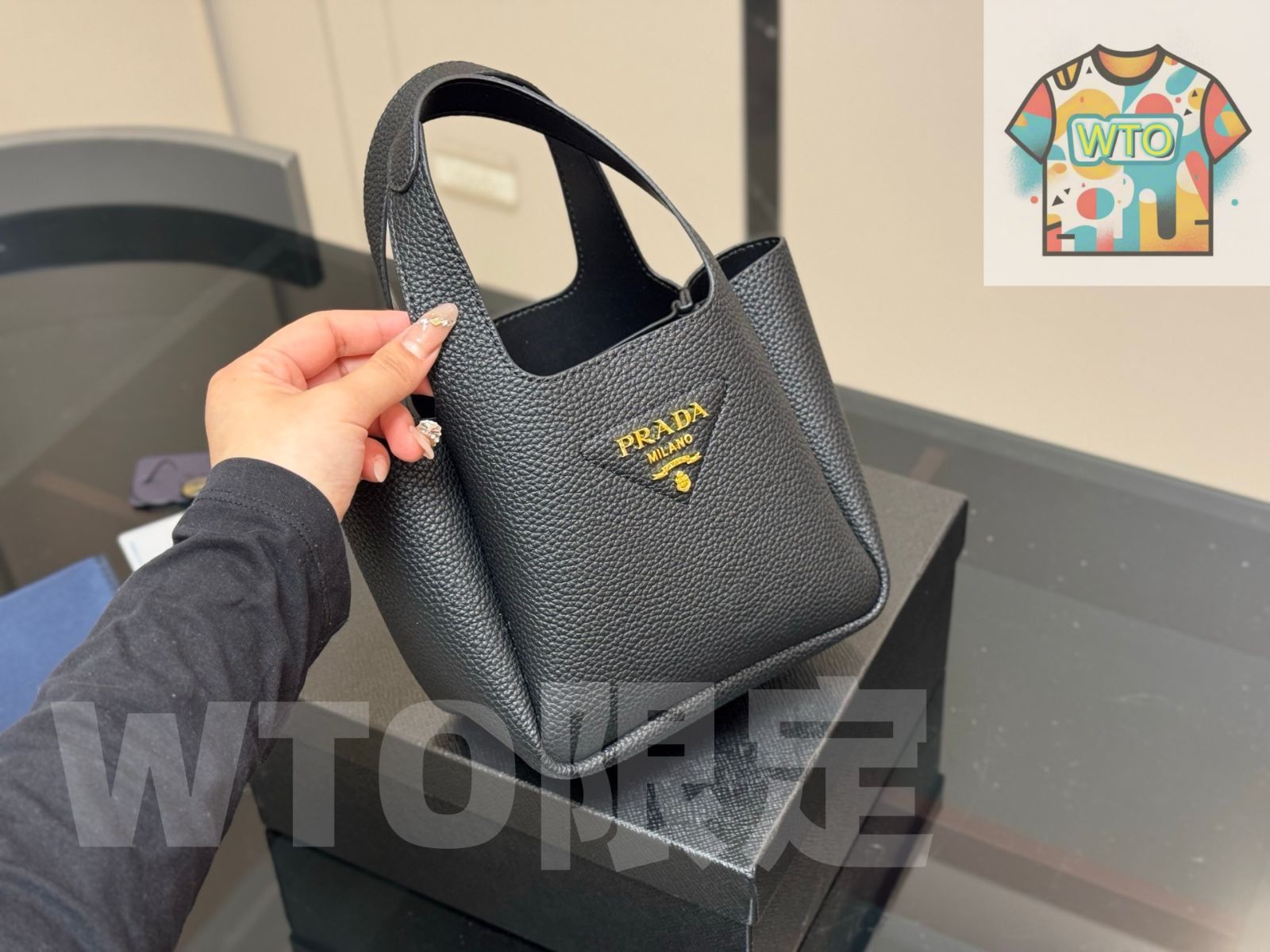 今日 Prada レザー トートバッグ 在庫 価格です -WT0輸入-WTO輸入2