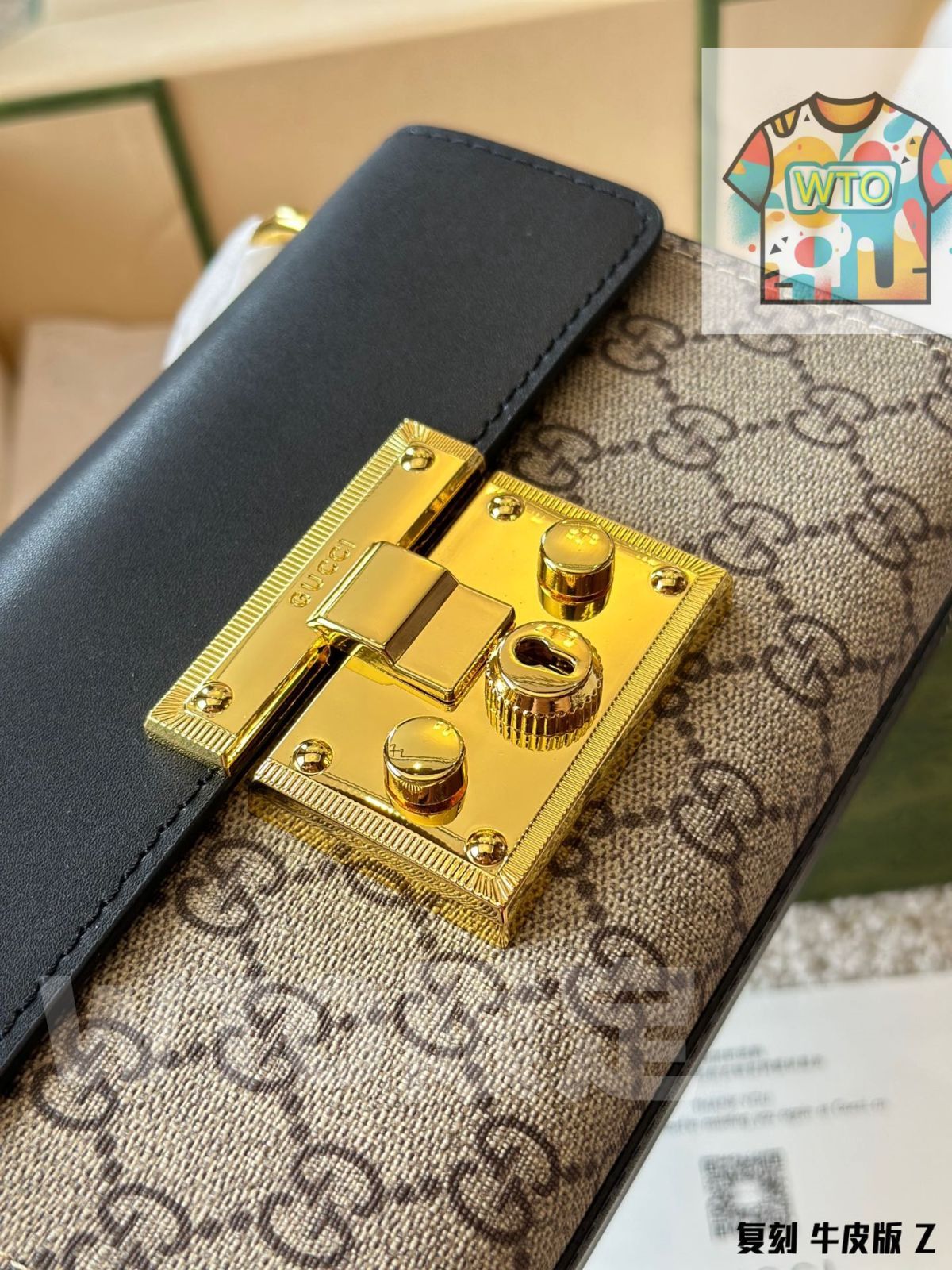 今日 Gucci Padlock Small Square Bag グッチ パドロック 小さな角バッグ～ 感溢れるクラシックな小牛皮バッグ～ WTO輸入1