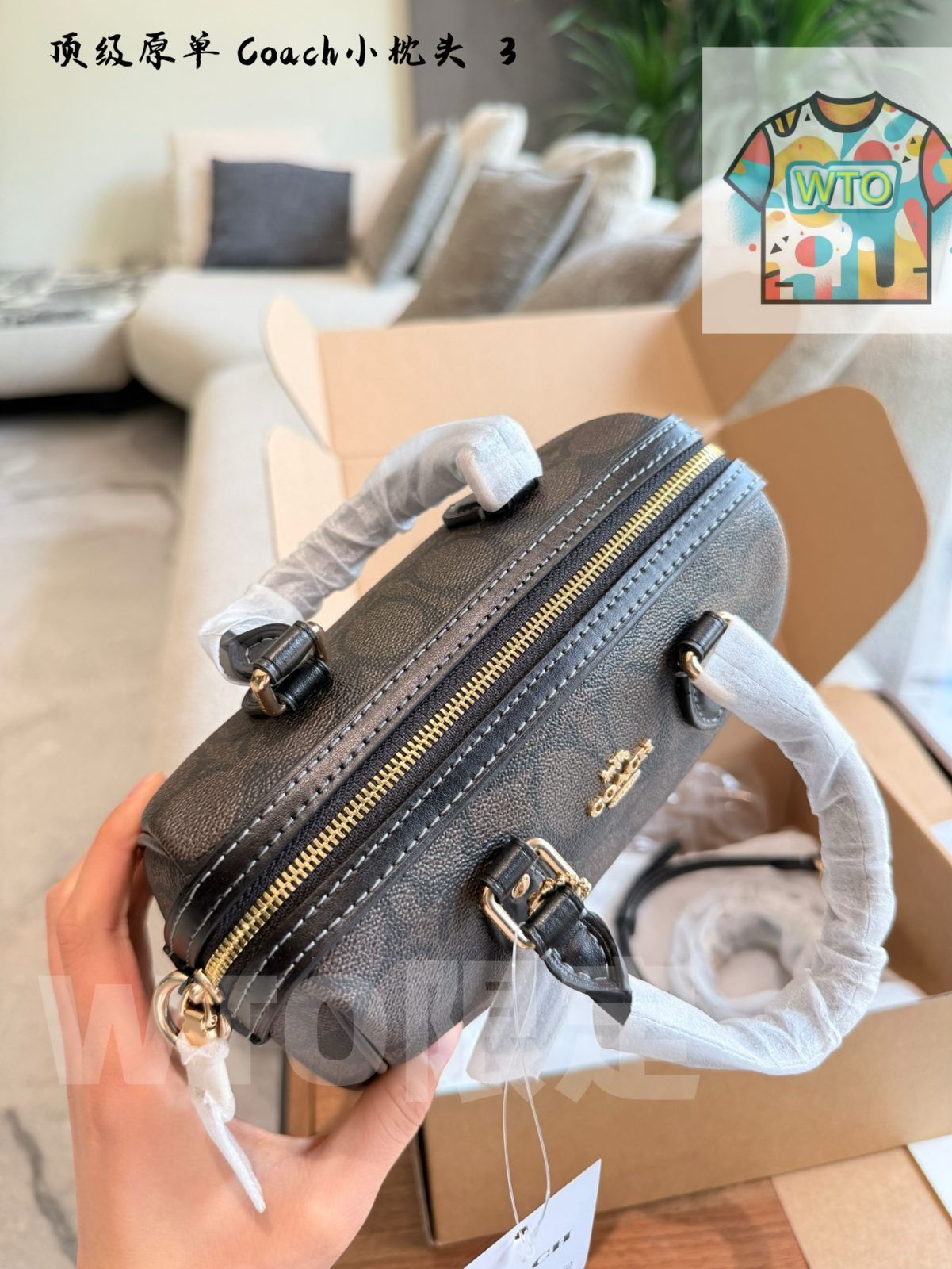  今日 Coach 最 Rowan シリーズミニボストンバッグ 在庫 価格です -WT 0輸入-WTO輸入2 その他 バッグ