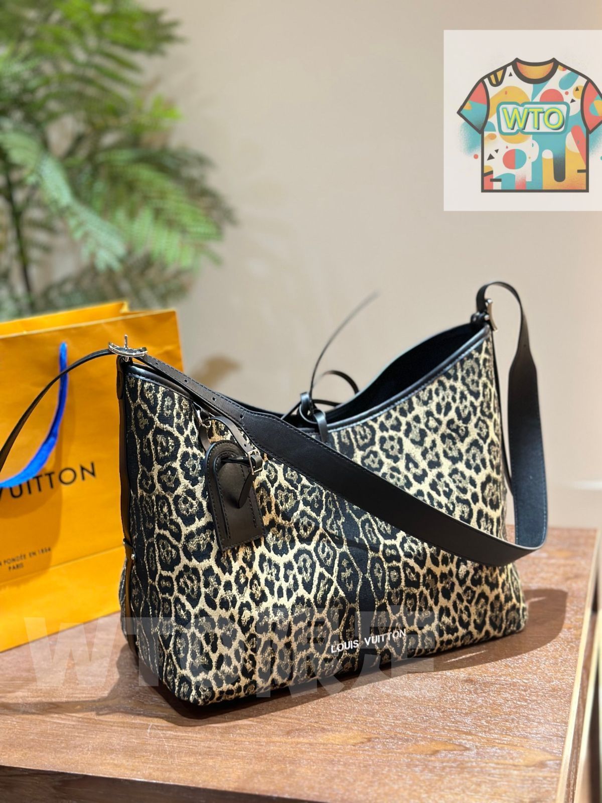 WTO通販 Leopard Print 豹紋 ショッピングバッグ 在庫 価格です -WTO輸入-LXE93