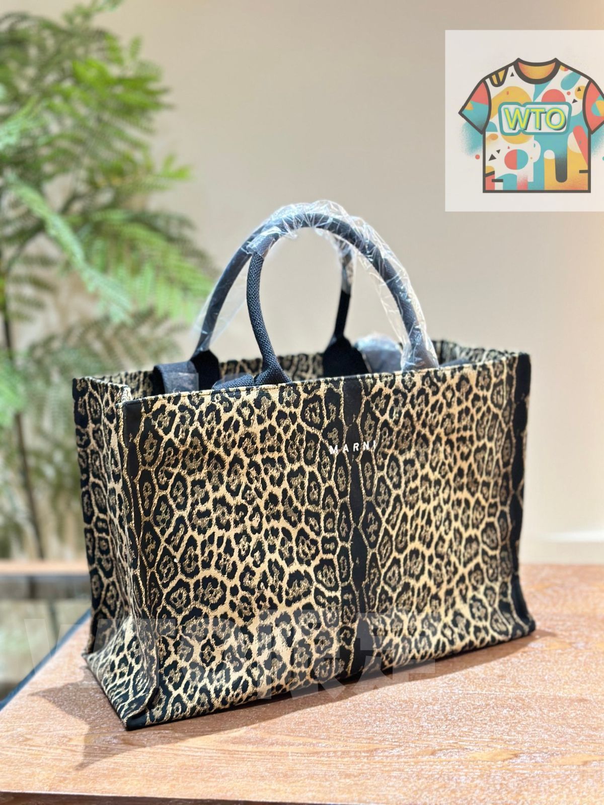 WTO通販 Leopard Print 豹紋 ショッピングバッグ 在庫 価格です -WTO輸入-WQX13