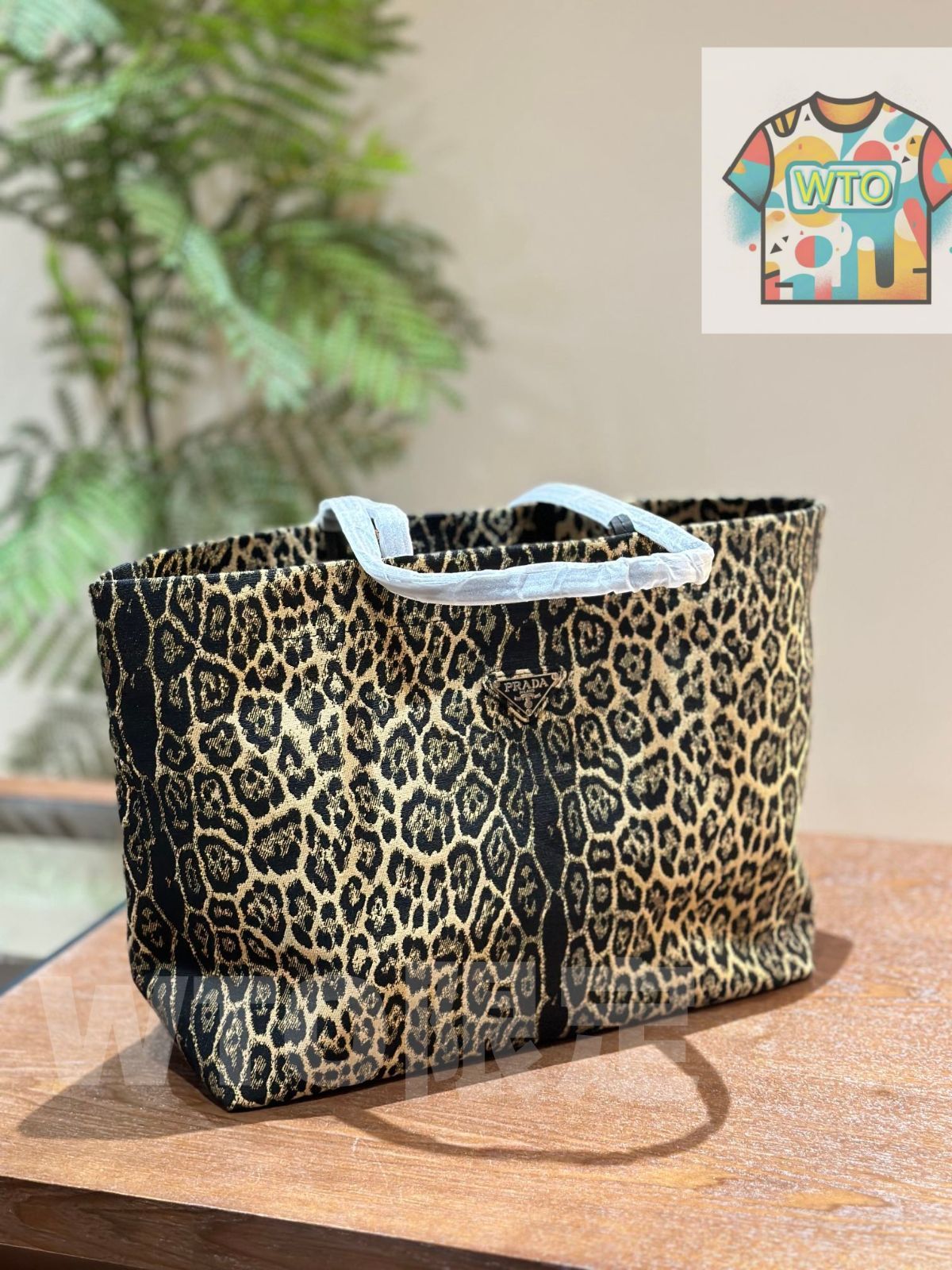 WTO通販 Leopard Print 豹紋 ショッピングバッグ 在庫 価格です -WTO輸入-HUZ29