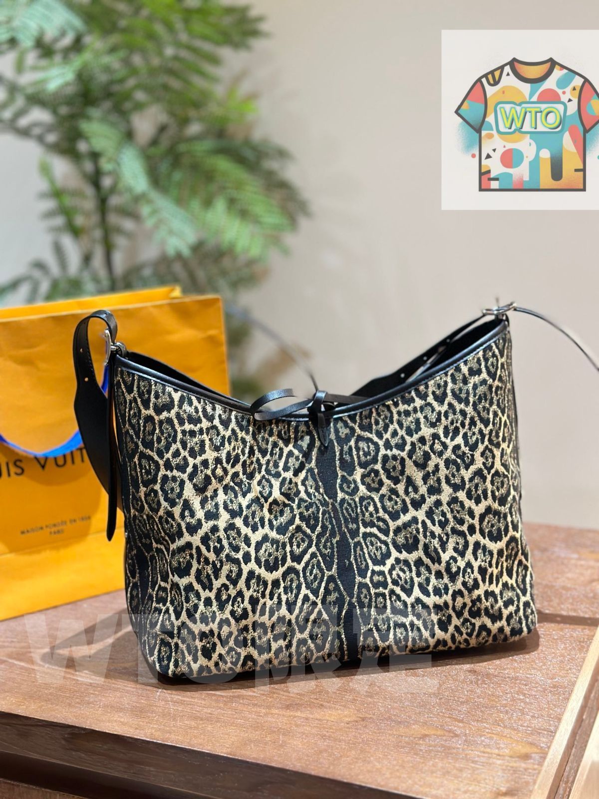  WTO通販 Leopard Print 豹紋 ショッピングバッグ 在庫 価格です -WTO輸入-LXE 93 その他 バッグ