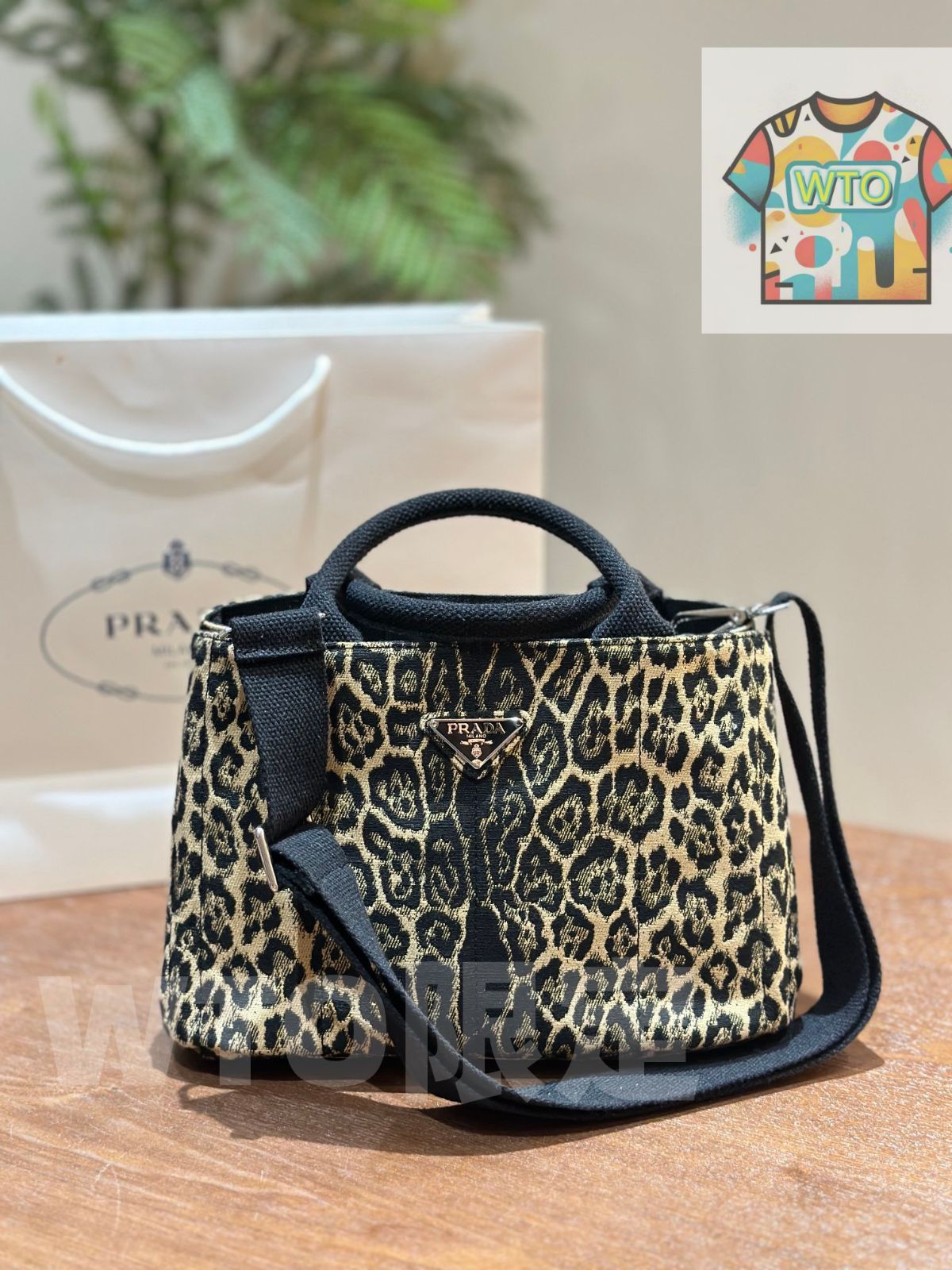 WTO通販 Leopard Print 豹紋 ショッピングバッグ 在庫 価格です -WTO輸入-CXW54