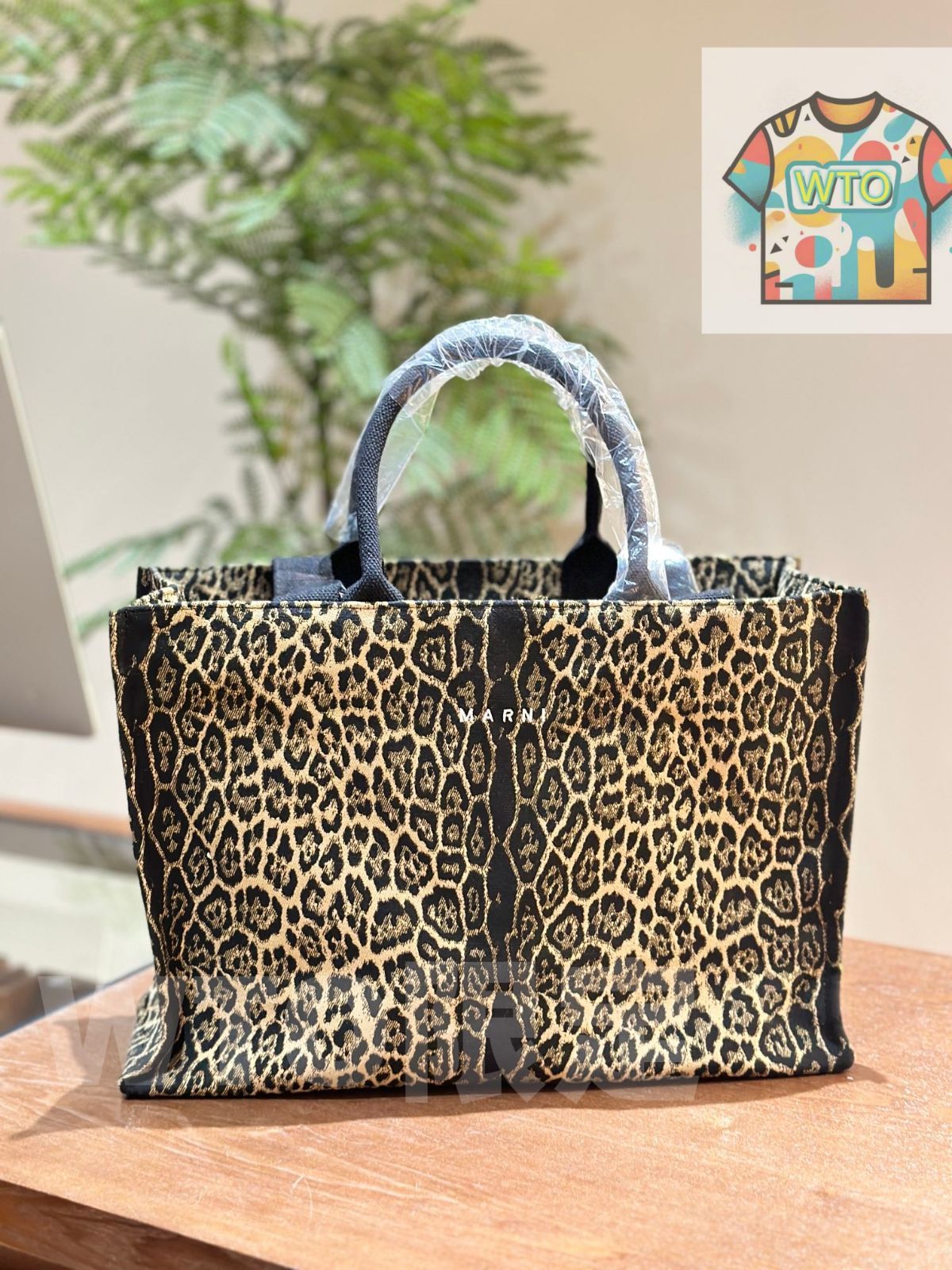 WTO通販 Leopard Print 豹紋 ショッピングバッグ 在庫 価格です -WTO輸入-WQX13