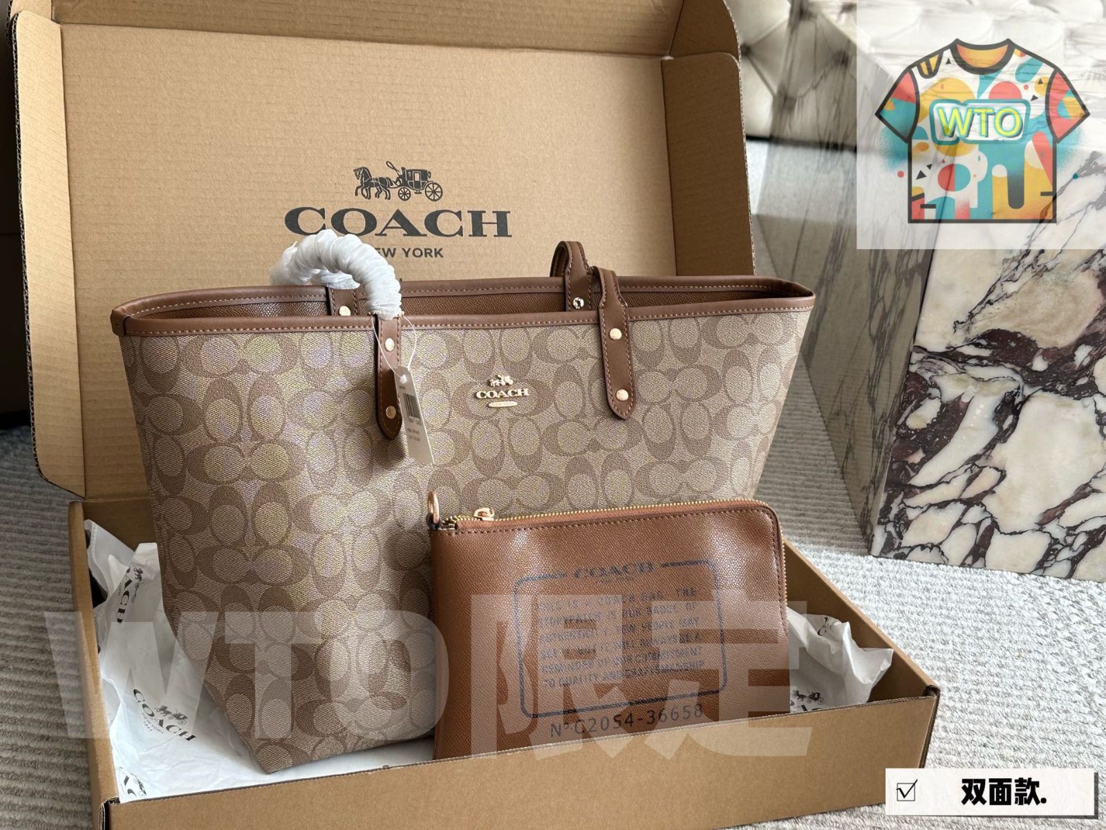 WTO通販 Coach クラシックツーサイドシティトートバッグ 在庫 の な価格です -WTO輸入-PIH78