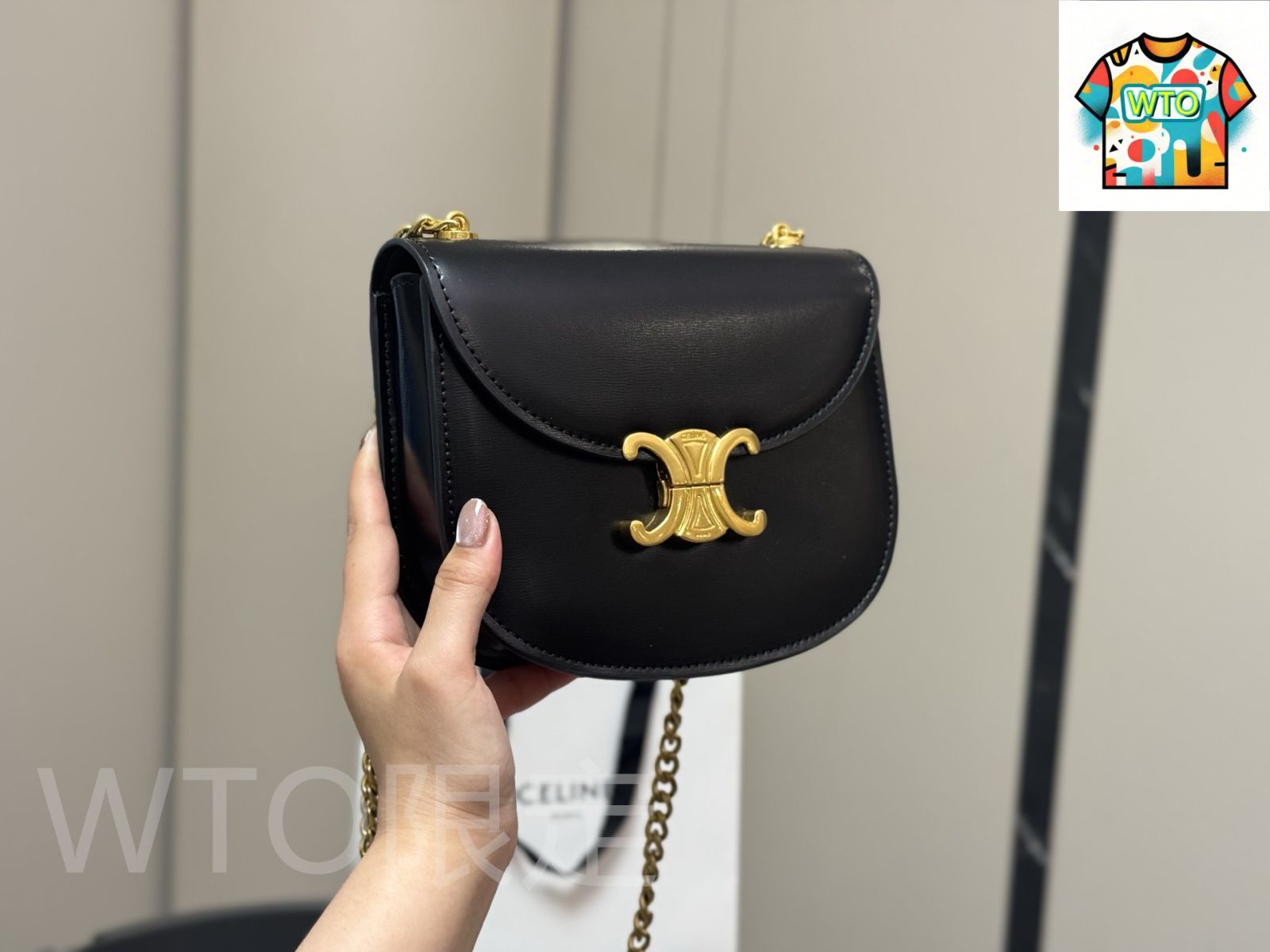 WTO通販 Celine セリーヌ トリオンフ シリーズ 全レザー製で 感に満ち 四季を通じて使えるデザイン-WTO輸入-PTS20 GINKGOPHARMACY_COM