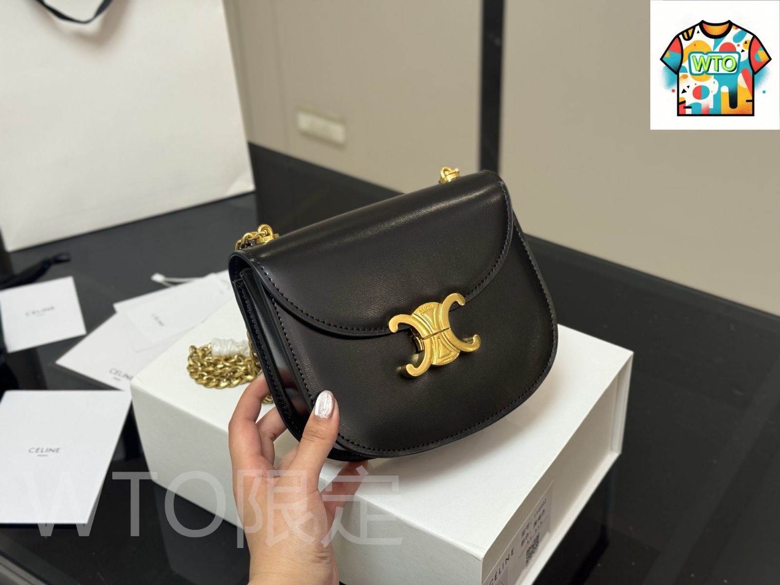 WTO通販 Celine セリーヌ トリオンフ シリーズ 全レザー製で 感に満ち 四季を通じて使えるデザイン-WTO輸入-PTS20