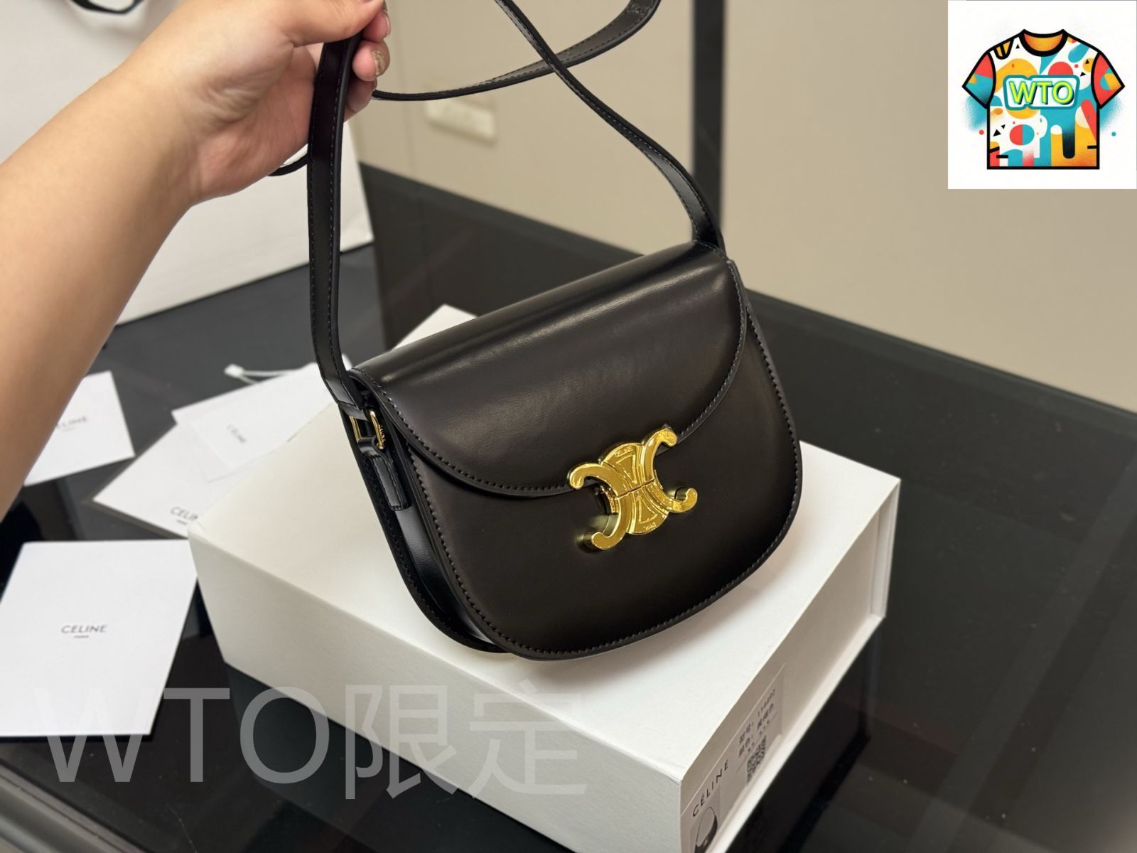 WTO通販 Celine セリーヌ トリオンフ シリーズ 全レザー製で 感に満ち 四季を通じて使えるデザイン-WTO輸入-YTT97