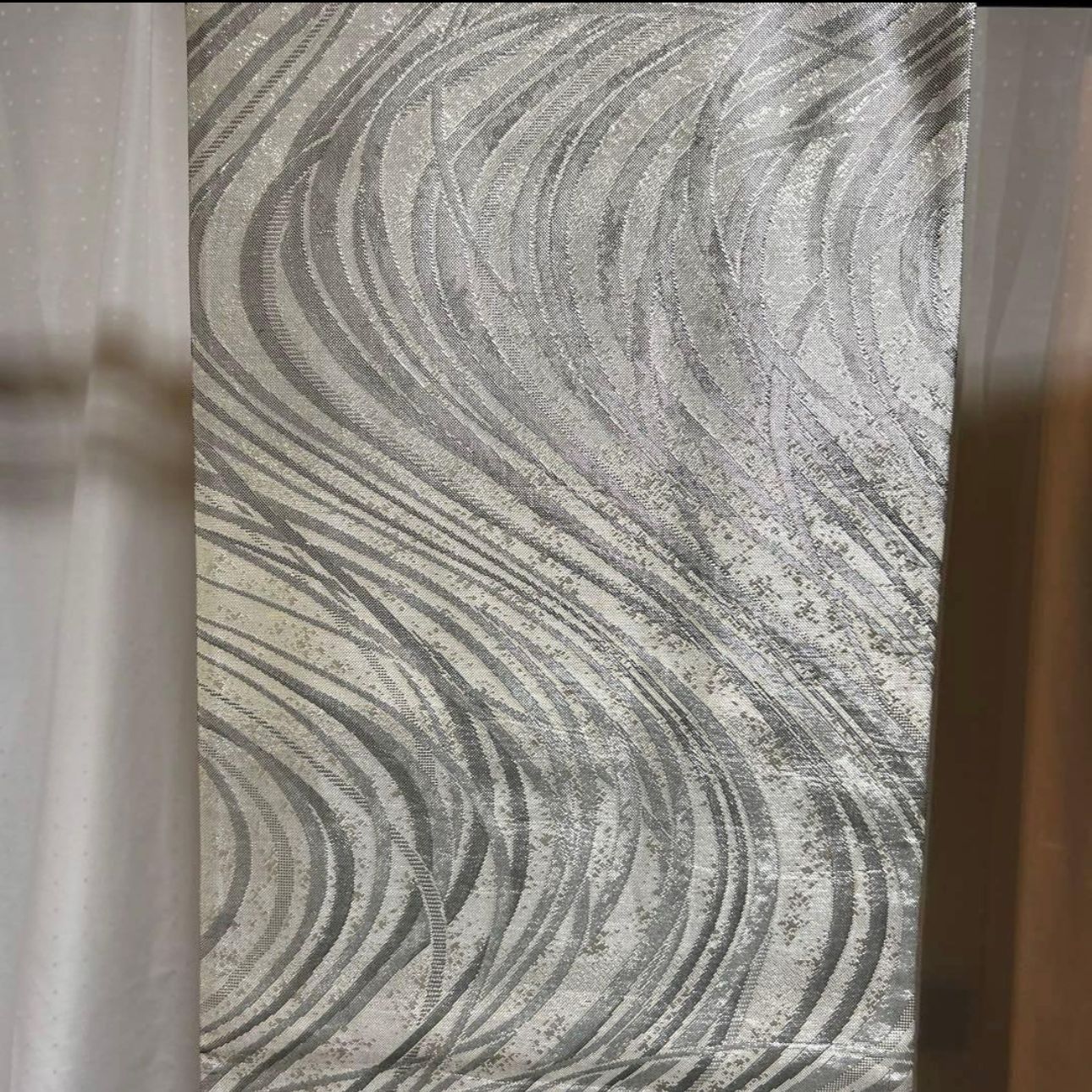 西陣唐織プラチナ箔袋帯 Excellent