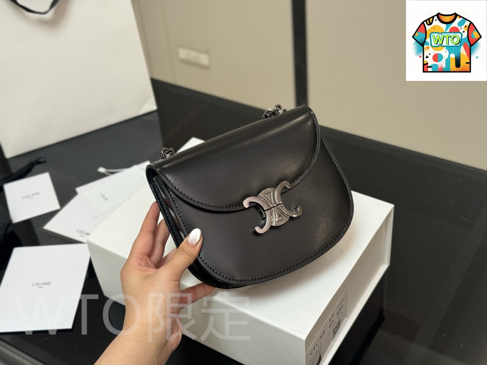 WTO通販 Celine セリーヌ トリオンフ シリーズ 全レザー製で 感に満ち 四季を通じて使えるデザイン-WTO輸入-BGZ96