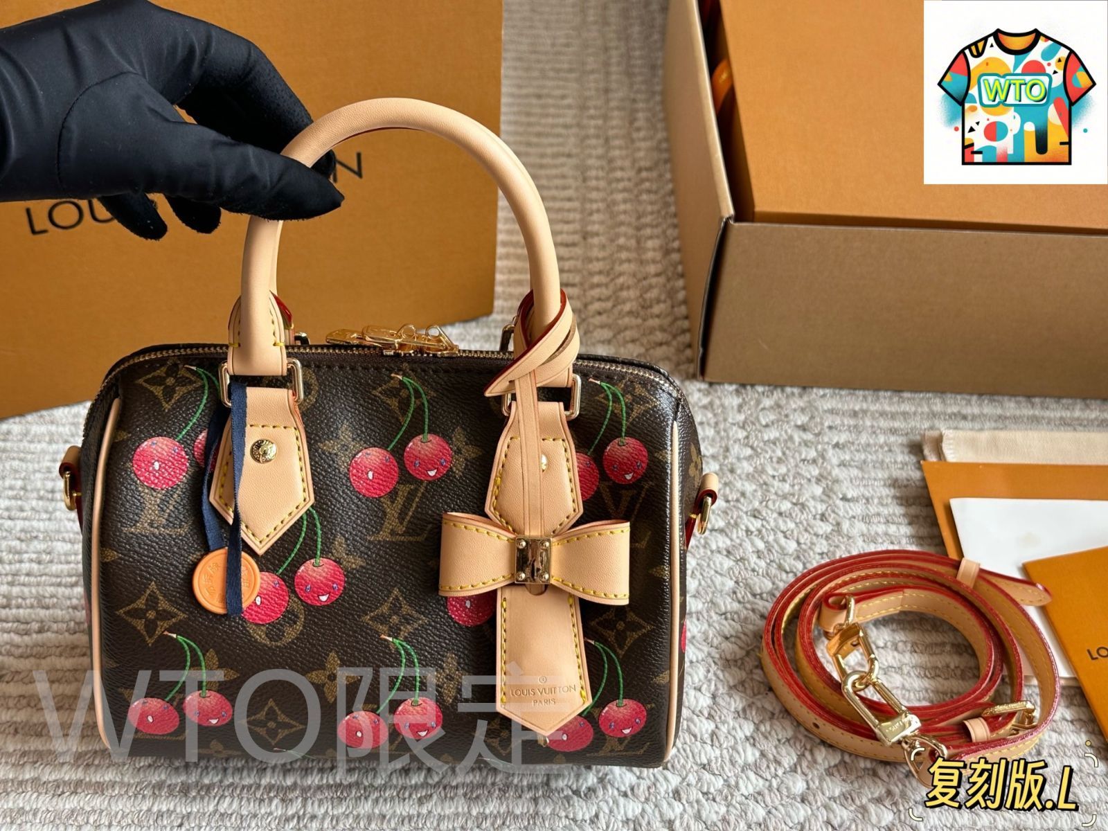 WTO通販 LV ルイ ヴィトン スピーディー 調整 な帆布刺繍ストラップ カジュアルで若々しい雰囲気-WTO輸入-XVK75