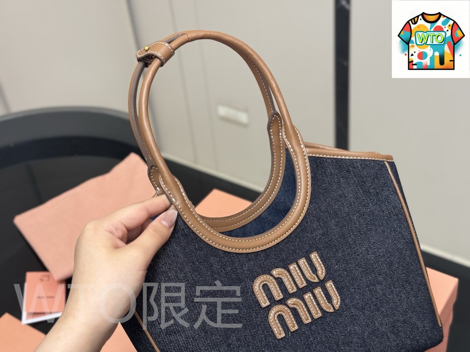 バケットバッグ キャンバス製