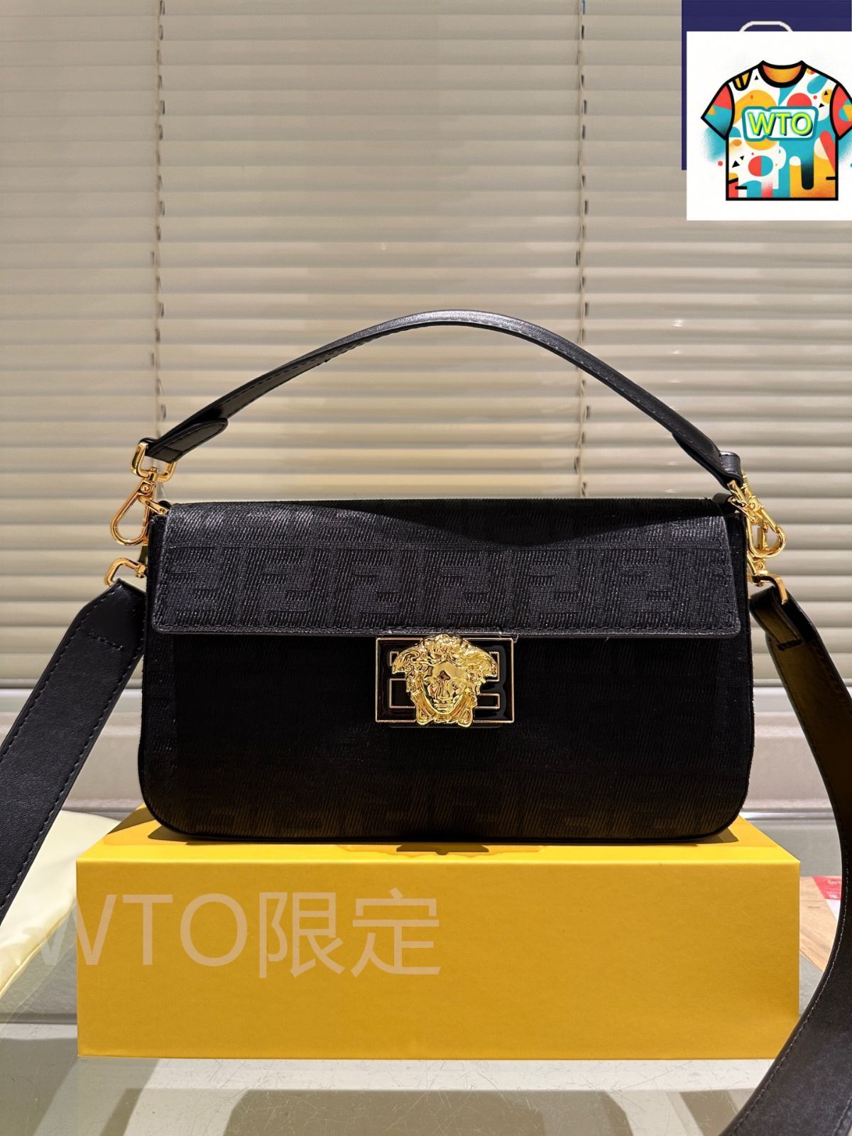WTO通販 Fendi フェンディ ヴェルサーチェ コラボ バゲットバッグ シリーズ 百搭で秋冬の雰囲気に溶け込み 感に満ちる-WTO輸入-ILZ03