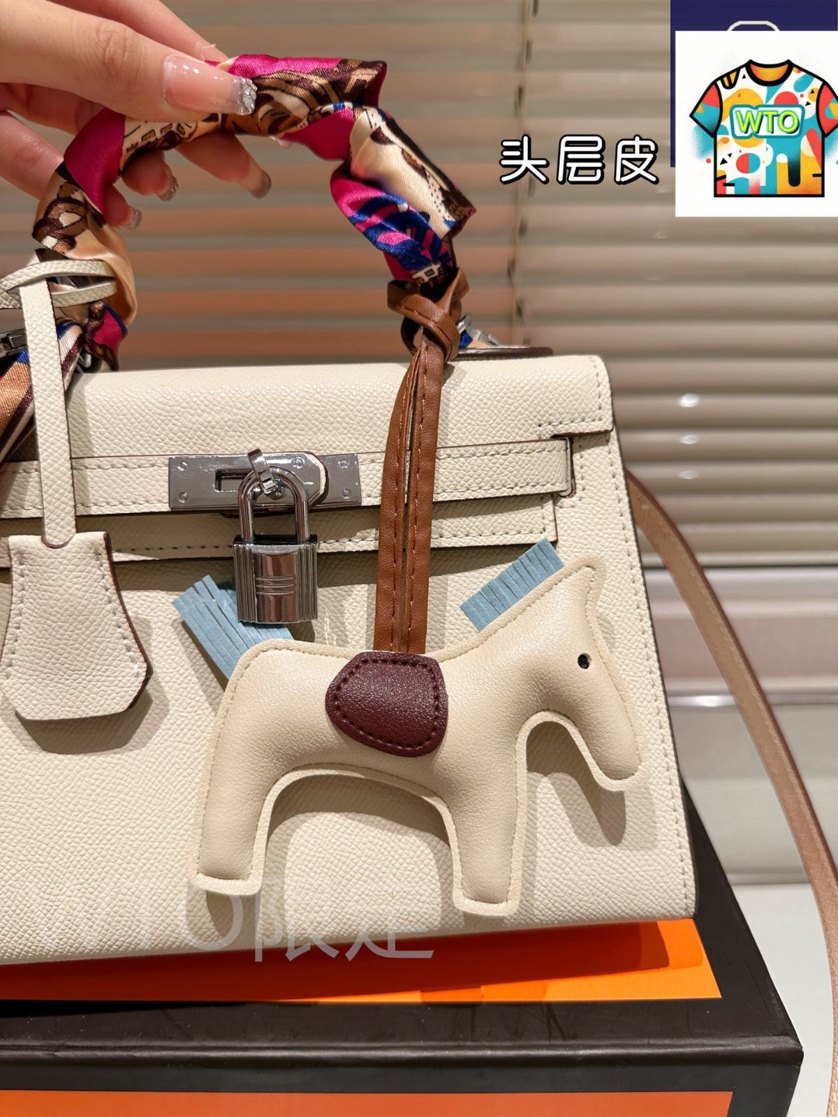 永遠のクラシックが百搭で 上質レザーと正規ハードウェアが風格を引き立てる-WTO輸入-KMH36