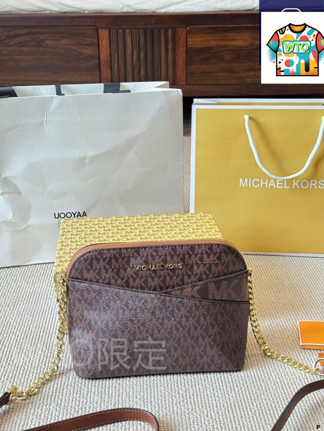 来店をご期待! WTO通販 MK エムケイ ジェットセットトラベル シリーズ クラシックデザインで十字 レザーを使用 長い肩 付き-WTO輸入-JPS95 【大放出セール開催中！】