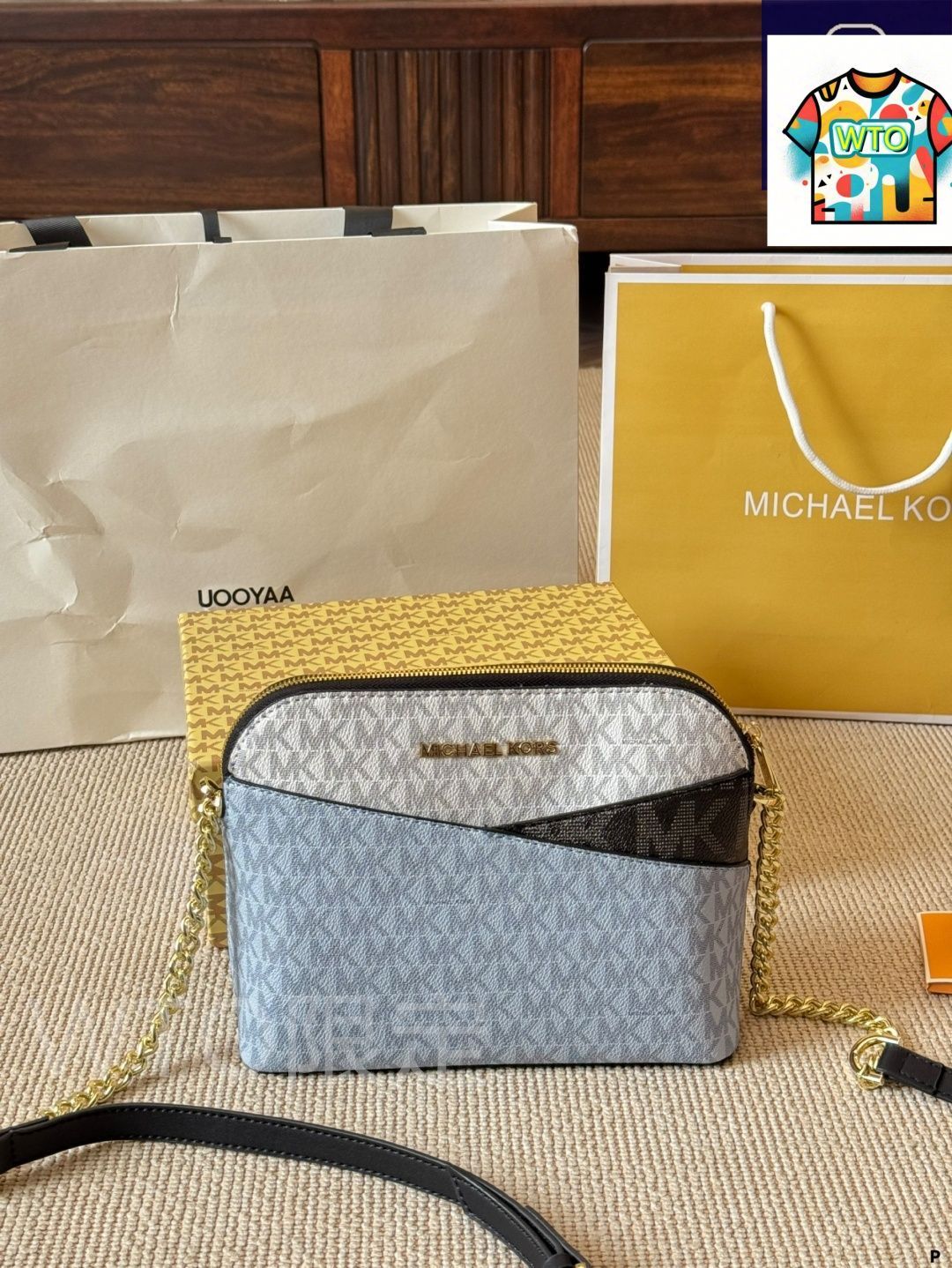 WTO通販 MK エムケイ ジェットセットトラベル シリーズ クラシックデザインで十字 レザーを使用 長い肩 付き-WTO輸入-ETC36