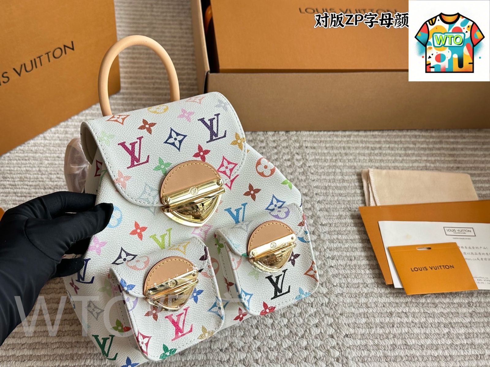 WTO通販 LV ルイ ヴィトン ホワイト バックパック スピーディー シンプルで 感に満ちる-WTO輸入-AFL55