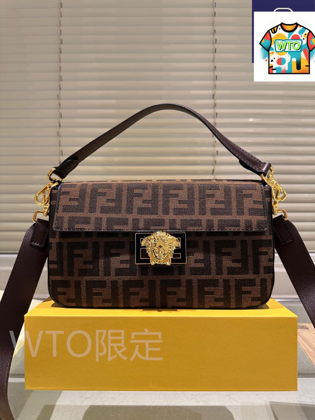 WTO通販 Fendi フェンディ ヴェルサーチェ コラボ バゲットバッグ シリーズ 百搭で秋冬の雰囲気に溶け込み 感に満ちる-WTO輸入-ILZ03