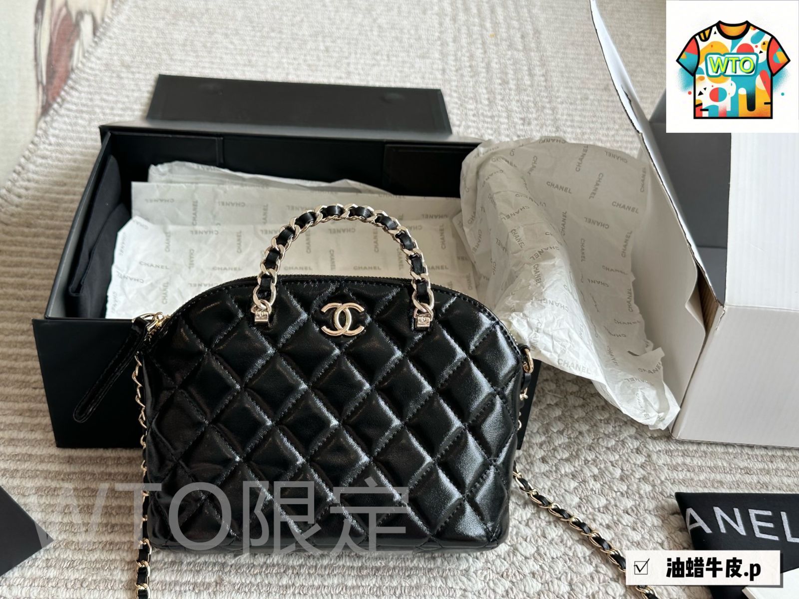 WTO通販 Chanel シャネル シェル型バッグ オイルレザー使用 実用的な収納力と多用途デザイン-WTO輸入-MDH11