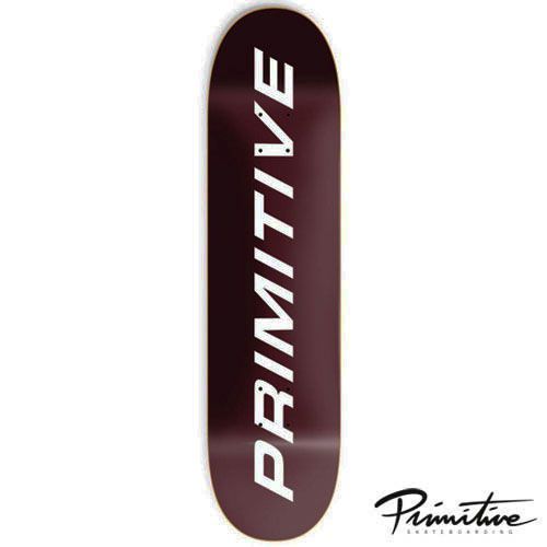 PRIMITIVE EURO SLANT COR DECK デッキ バーガンディ スケートボード プリミティブ