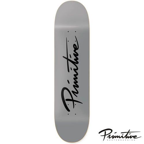 PRIMITIVE NUEVO SCRIPT CORE GREY Deck デッキ スケートボード プリミティブ