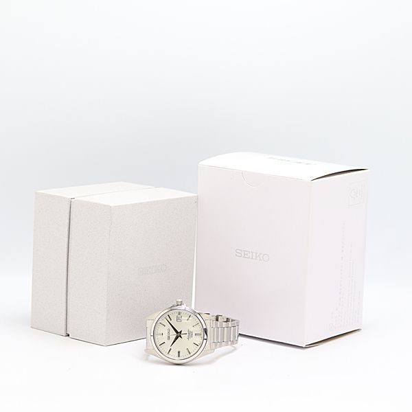  級 稼働 セイコー メカニカル 4R35 03X0 AT 自動巻 シルバー文字盤 メンズ腕時計 5085300 10NBT ABC16928 SMZ 二次会向け 自動巻き時計 腕時計(アナログ)