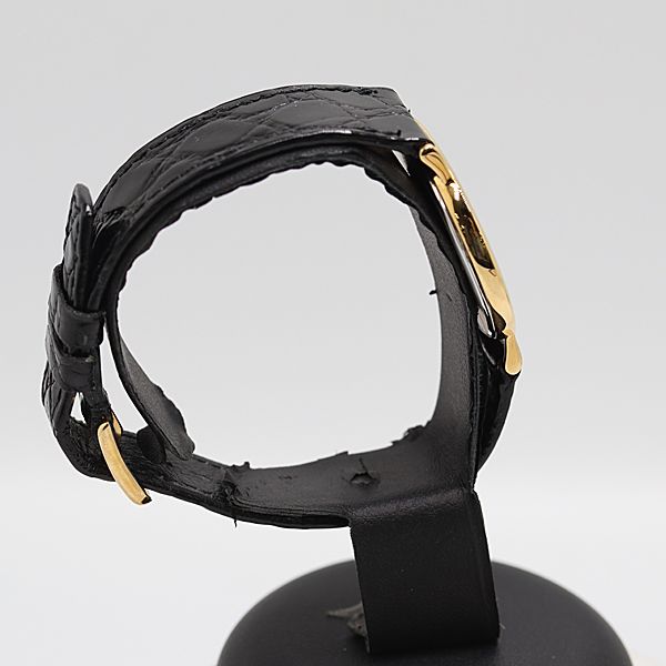 級 保 稼働 オメガデビル QZ ゴールド文字盤 メンズ腕時計 5085300 10PRT ABC16881 SMZ