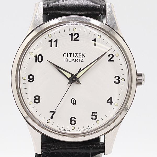級 シチズン QZ ホワイト文字盤 メンズ腕時計 2519000 10ANT ABC17127 SMZ
