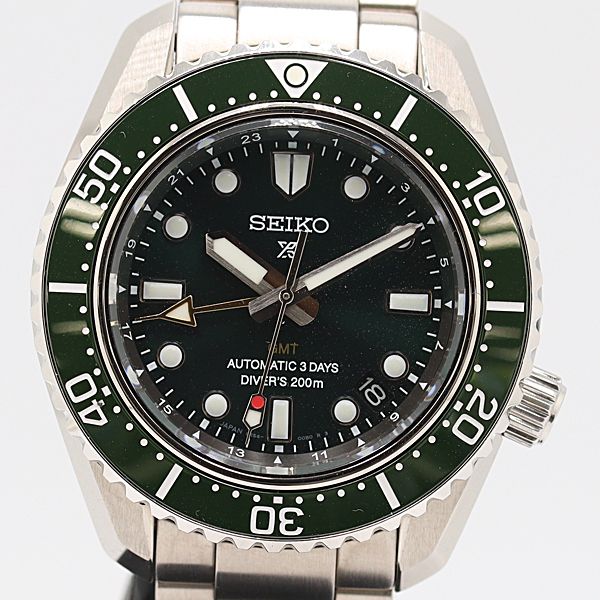 級 保 稼働 セイコー プロスペックス 6R54-00D0 AT 自動巻 緑文字盤 メンズ腕時計 0033110 10ERT ABC17133 SMZ