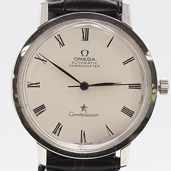級 オメガ コンステレーション AT 自動巻 シルバー文字盤 メンズ腕時計 0015400 10ERT ABC17131 SMZ