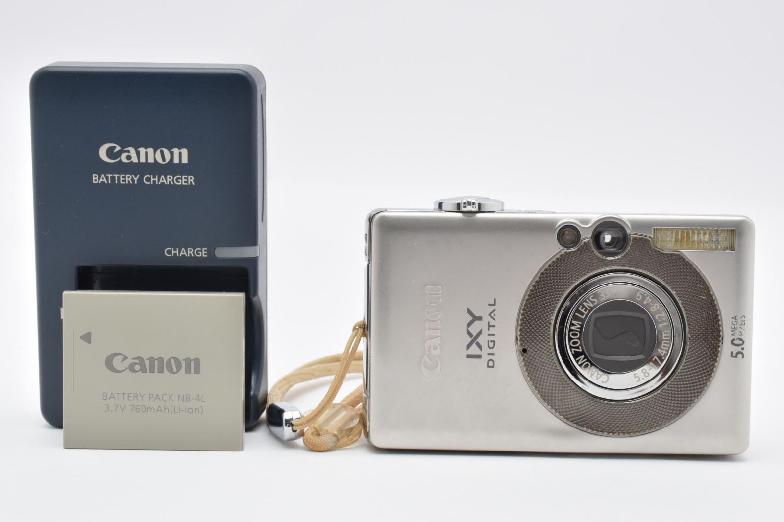 Canon IXY DIGITAL 55 コンパクトデジタルカメラ 付属品 ☆実用品☆キヤノン Canon IXY DIGITAL 55 《バッテリー・チャージャー